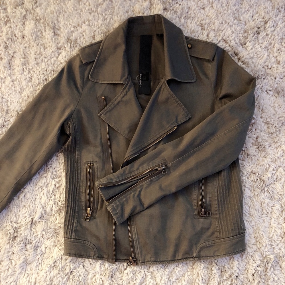 Joes Jeans Army Green Moto Jacket